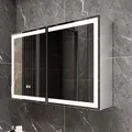 Mutital Badezimmerschrank Mit Spiegel 80x60 Cm ‚Äì Led-beleuchtung ‚Äì Anti-beschlag-funktion ‚Äì Touch-schalter ‚Äì Wandmontage ‚Äì Weiß ‚Äì Stauraumoptimiert