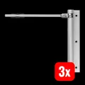 Abus Türschließer Automatikschließer Schließsystem Aluminium Türzubehör 3 STÜCK