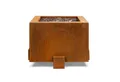intergrill Feuerstelle Cortenstahl Gasfeuerstelle 91 x 91 x 60,5cm