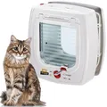 Ferplast 72090011 Katzenklappe mit 4-Wege-Verriegelungsmechanismus