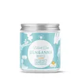 BEN & ANNA WHITE mit Fluorid - Natürliche Zahnpasta im Glas - Aktivkohle Whitening, Vegan, Natürlicher Minz Geschmack - Zahnpasta in der Dose, Weiße Zähne - 1er Pack