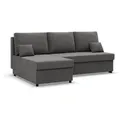 Mebligo Ecksofa, Grau, Textil, 3-Sitzer, L-Form, 201x135 cm, Wohnzimmer, Sofas & Couches, Wohnlandschaften, Ecksofas