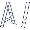 KRAUSE Vielzweckleiter "CORDA", 24 Sprossen, Aluminium - silberfarben