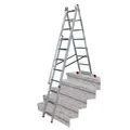 KRAUSE Corda VielzweckLeiter Treppenfunktion Mehrzweckleiter 3x8 Sprossen