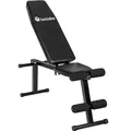 tectake Trainingsbank, klappbar, gepolstert mit Kunstlederbezug, rutschfest, 125 x 34 x 129 cm