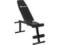 tectake® Trainingsbank, klappbar, gepolstert mit Kunstlederbezug, rutschfest, 125 x 34 x 129 cm