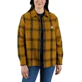Carhartt Frauen Twill Long-Sleeve Plaid Shirt, CARHARTT Brown, L