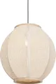 QAZQA - Orientalisch Orientalische Hängelampe I Pendellampe I Pendelleuchte Naturstoff 46 cm - Rob I Wohnzimmer I Schlafzimmer - Textil Oval - LED geeignet E27