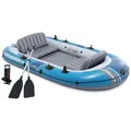 Intex 66324 Excursion 4 Schlauchboot 315x165x43cm Angelboot inkl. Paddel + Pumpe