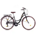 Cityrad Bella 2 – 28 Zoll Damen Hollandrad mit Shimano 7-Gang - Schwarz - Schwarz