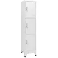 vidaXL Schließfachschrank mit 3 Fächern 38x45x180 cm
