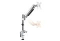 RICOO Monitor-Halterung Monitor Bildschirm Tischhalterung flexibel TS1011, (bis 32 Zoll, VESA 75x75 und 100x100, 1-tlg., 1-9 kg Belastbarkeit, von 33-76 cm (13"-30) Bildschirm-Diagonale, Neigbar +90°/-90°, drehbar bis 360°, schwenkbar bis 180)