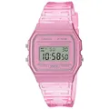 Casio Damen Digital Quarz Uhr mit Resin Armband F-91WS-4EF, Rosa