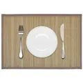 6 Bambus-Platzdeckchen 30 x 45 cm Braun