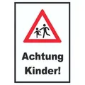 HB-Druck Hinweisschild Achtung Kinder Schild, wetterfest, stabil, UV-beständig, kratzfest DIN-A4 210x297mm
