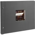 goldbuch Schraubalbum Bella Vista 39x31 40 schwarze Seiten grau