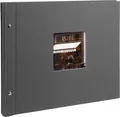 Goldbuch Schraubalbum Bella Vista grau 39x31 cm schwarze Seiten