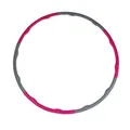Hula Hoop Reifen Fitnessreifen Ø100cm 1,2kg zusammensteckbar 6-teilig pink grau