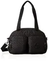 Kipling COOL DEFEA Mittelgroße Schultertasche, Signature Emb (Schwarz)