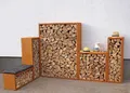Edelrost Kaminholzregal Bausatz Prima Terra Regal Edelrost - Regal 78x38x35, Edelrost