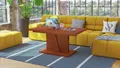 Design Couchtisch Grand Noir ausziehbar höhenverstellbar Tisch 120-180 cm Esstisch