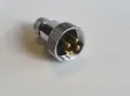 Mörer Schiffselektronik Stecker 4-polig - Messing verchromt - 3 A