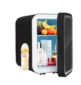 DMS 6L Kompakter Mini-Kühlschrank mit Heizfunktion, 220-240V, 36-58W, 18-20°C Kühlung, 55°C Heizung, Dual-Core-Kühlung, Touch-Tasten, LCD-Anzeige, 12V-Adapter, Steckdose, Anzünder, KB-06 (Schwarz)