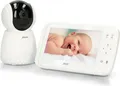 Alecto DVM-275 - Babyphone mit Kamera und 5" Farbdisplay, Weiß