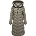 REPUBLIX Winterjacke KAIA Damen Gefütterte Winter Jacke Mantel Parka mit großer Kapuze XS