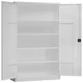 ClassiX Stahlschrank X-530387 signalweiß 120,0 x 60,0 x 194,5 cm, aufgebaut