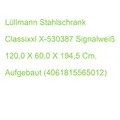 Classix Stahlschrank X-530387 Signalweiß 120,0 X 60,0 X 194,5 Cm, Aufgebaut (406