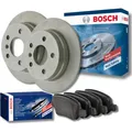 BOSCH Bremsensatz 232mm ⌀ Scheiben + Beläge hinten für VW GOLF 4 A3 FABIA IBIZA