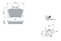 1x BOSCH 0 986 494 596 Bremsbelagsatz Scheibenbremse für Citroën VW Ford Audi Sk
