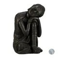 Buddha figur Fengshui Dekofigur Garten Skulptur 9,5 kg Polyresin Buddha Statue