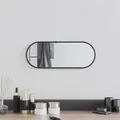 vidaXL Wandspiegel Schwarz 40x15 cm Oval