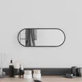 Vidaxx Wandspiegel 40x15 cm oval schwarz