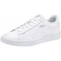 PUMA SMASH V2 L Sneaker atmungsaktives Obermaterial aus Leder und Synthetik, Schnürung weiß 38 EU