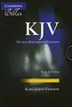 KJV Pocket Reference Edition KJ243:XRZ Black French Morocco Leather, with Zip Fastener