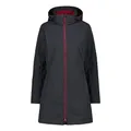 CMP - Damenparka mit Kapuze und Reißverschluss, Anthrazit-Anemone, XS
