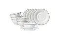Ritzenhoff & Breker Tasse Ostfriese Teetassen mit Untertassen 100 ml 6er Set, 6-tlg., Porzellan