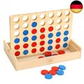 VingaHouse Vier gewinnt Holz, Kinder Brettspiel,4 in Einer Reihe Reihe