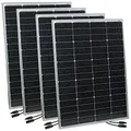 revolt Solarpaneel mobil: 4er-Set mobile monokristalline Solarpanels, 36 V, 150 W, MC4-komp. (Solar für Zuhause, PV Module, Modul)