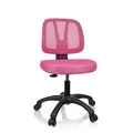 hjh OFFICE 736421 Kinder Schreibtischstuhl Kid YU 200 Netz Drehstuhl mit atmungsaktiver Rückenlehne, Rosa
