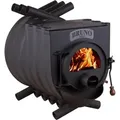 Bruno® Werkstattofen Pyro IV mit Herdplatte schwarz 22 kW Stahl A - Schwarz