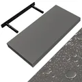 DeubaXXL DE Wandregal Schweberegal 50cm Grau + Halterung 107739