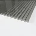 Doppelstegplatten 16 mm Anthrazit – 3-fach Struktur Polycarbonat 1200 x 2500