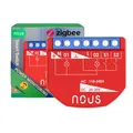 NOUS ZigBee Smart Switch Module mit Leistungsmessung, 2 Kanäle, AC 16A/DC 10A, ZigBee 3.0 Hub erforderlich, Kompatibel mit Alexa, Google Assistant, Home Assistant, Tuya Smart Life App