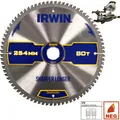 Irwin 1897428 Kreissägeblatt mit Tooth Grind ATB/Negativ Haken (1897428)