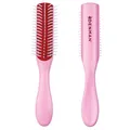 Denman D14 Pink Crush 5-reihige Haarbürste – Mini Curl Defining & Styling Bürste für alle Haartypen – Glätten, Föhnen, Wet Curl Styling, reduziert Kräuseln & Haarbruch
