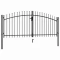 vidaXL Doppeltür-Gartentor Woerden mit Speerspitze 299,5 x 149,5 cm NEU